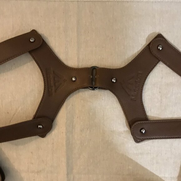 Mutarion Brown PU Leather Double Shoulder Holster Bag – 2‑in‑1 Underarm Pouch - Picture 5 of 8